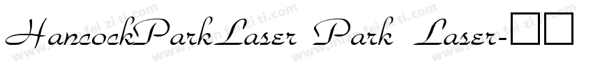 HancockParkLaser Park Laser字体转换